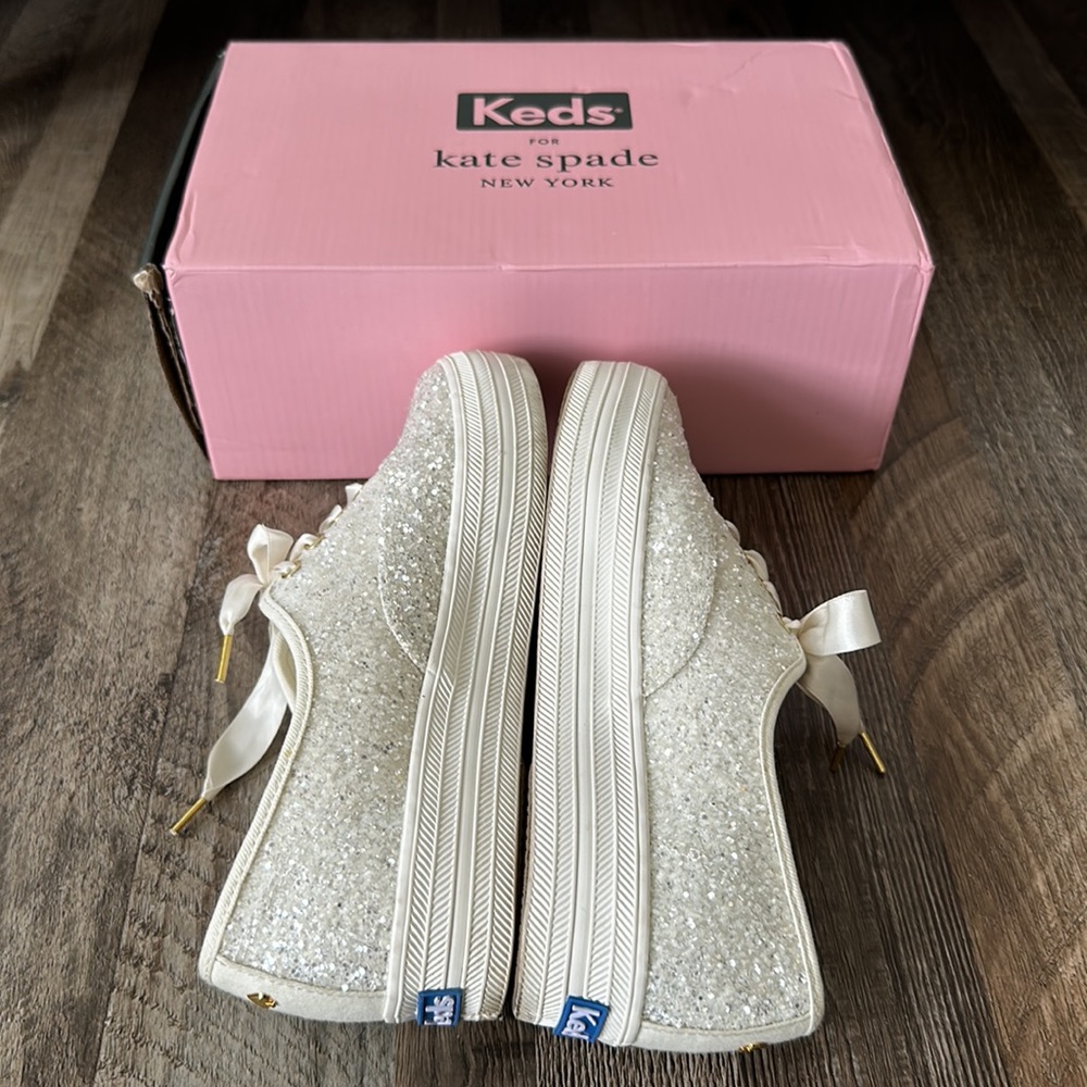 Keds x kate spade new york Triple Glitter bridal shoes - Picture 7 of 11